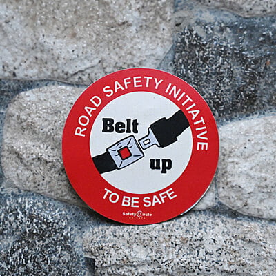 Belt Up Badge (Lava Red)