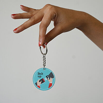 Belt Up Keyring (Macaw Blue Green) Belt Up Keyring (Macaw Blue Green)