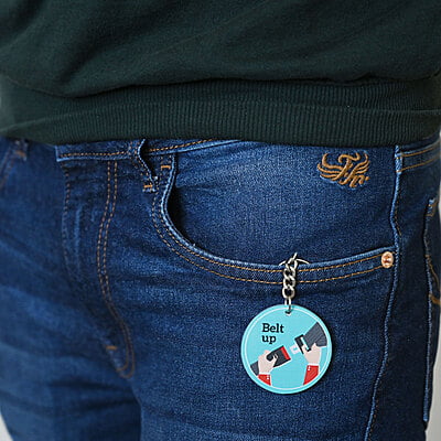 Belt Up Keyring (Macaw Blue Green) Belt Up Keyring (Macaw Blue Green)
