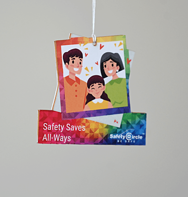 Safety Saves All-ways Car Hanging (Multicolor)