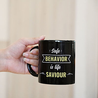 Safe Behaviour is Life Saviour Mug (Baltic Sea)