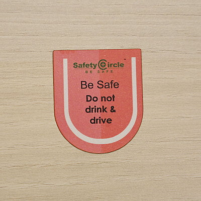 Be Safe, Do Not Drink and Drive Sticker (Multicolor)