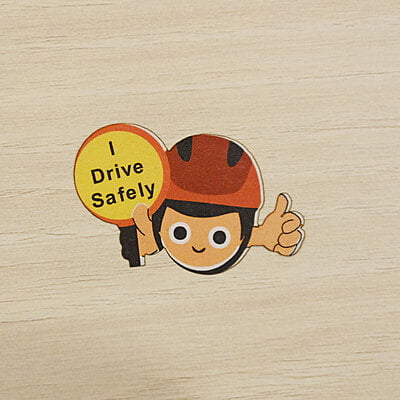 I Drive Safely Sticker (Multicolor)
